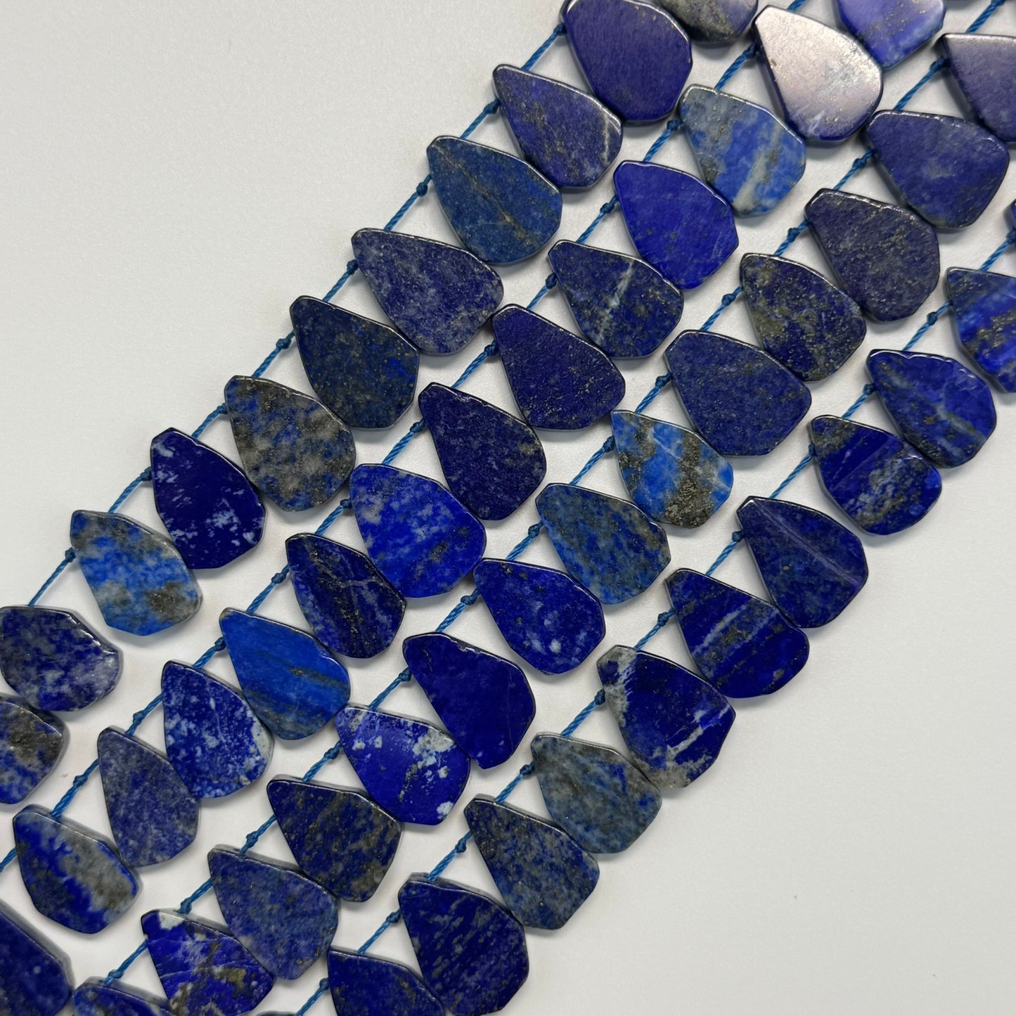 Teardrop Lapis Lazuli Beads – Natural Navy Blue Gemstone