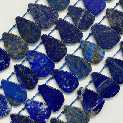 Lapis Lazuli Teardrop Natural Navy Blue Gemstone (A Quality)
