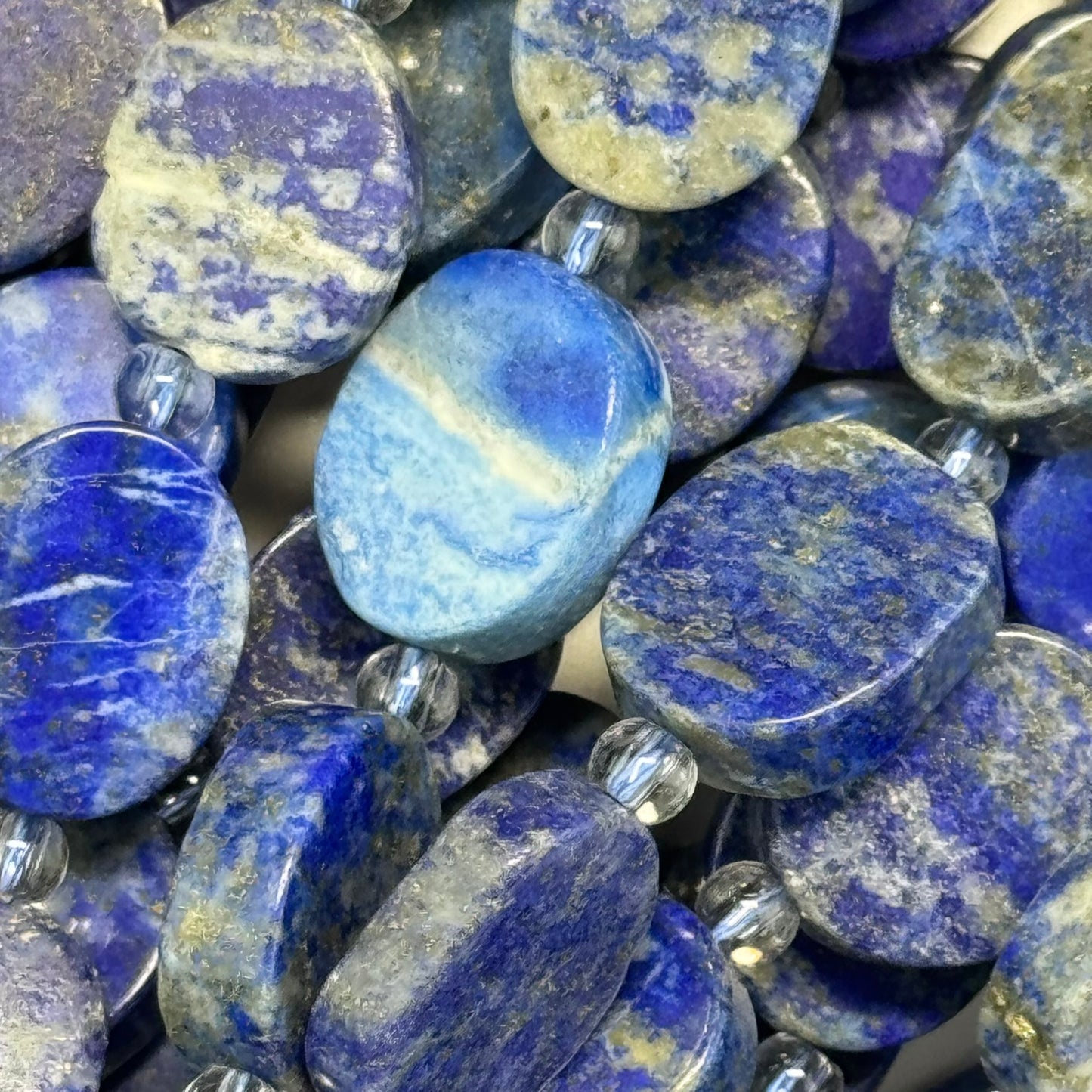 Lapis Lazuli Oval Natural Navy Blue Gemstone (A Quality)