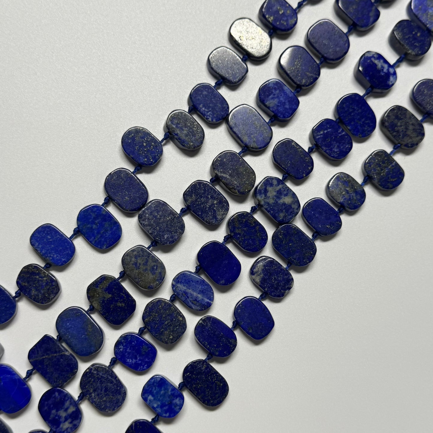 Lapis Lazuli Side Drill Freeform Natural Navy Blue Gemstone Beads (AB Quality)
