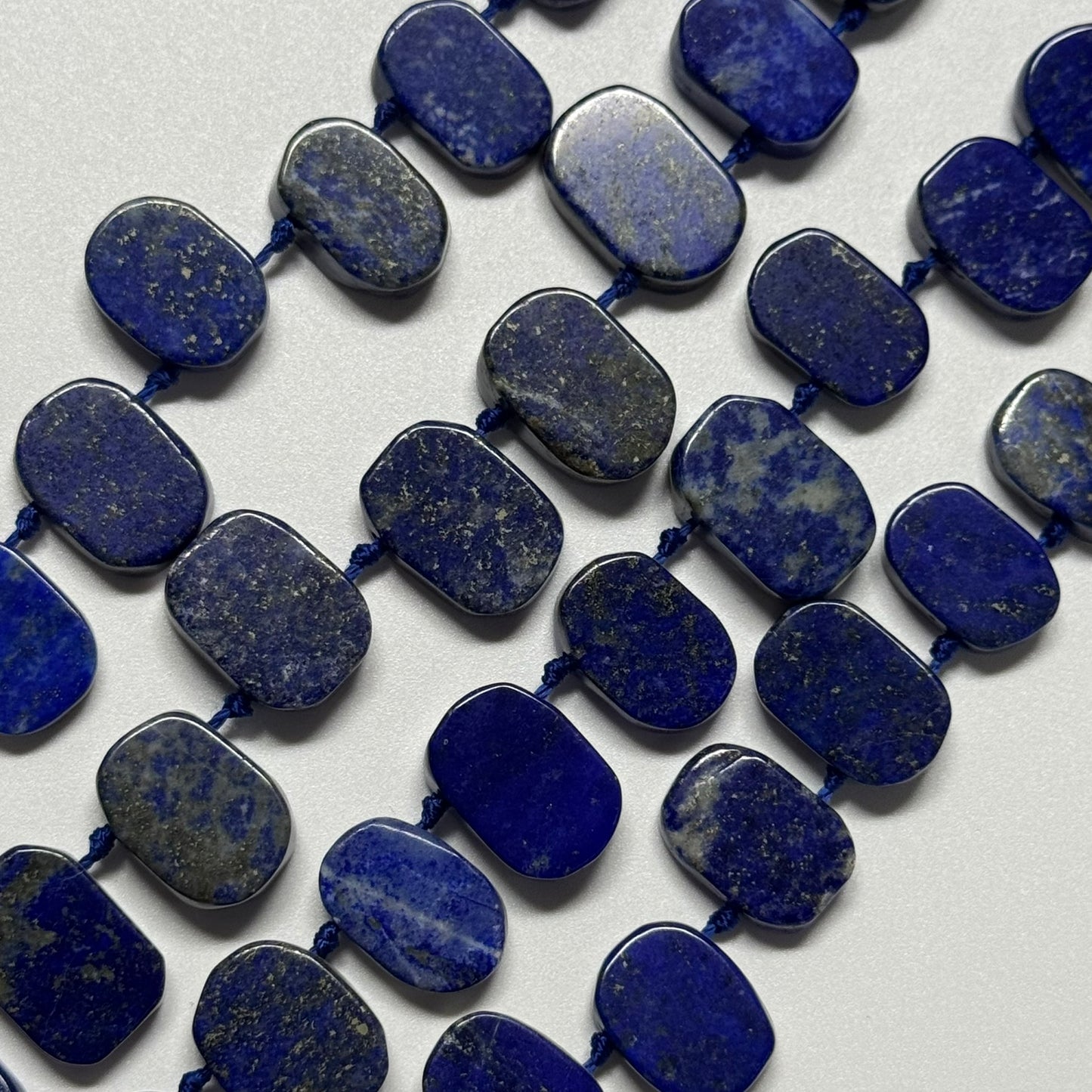 Lapis Lazuli Side Drill Freeform Natural Navy Blue Gemstone Beads (AB Quality)