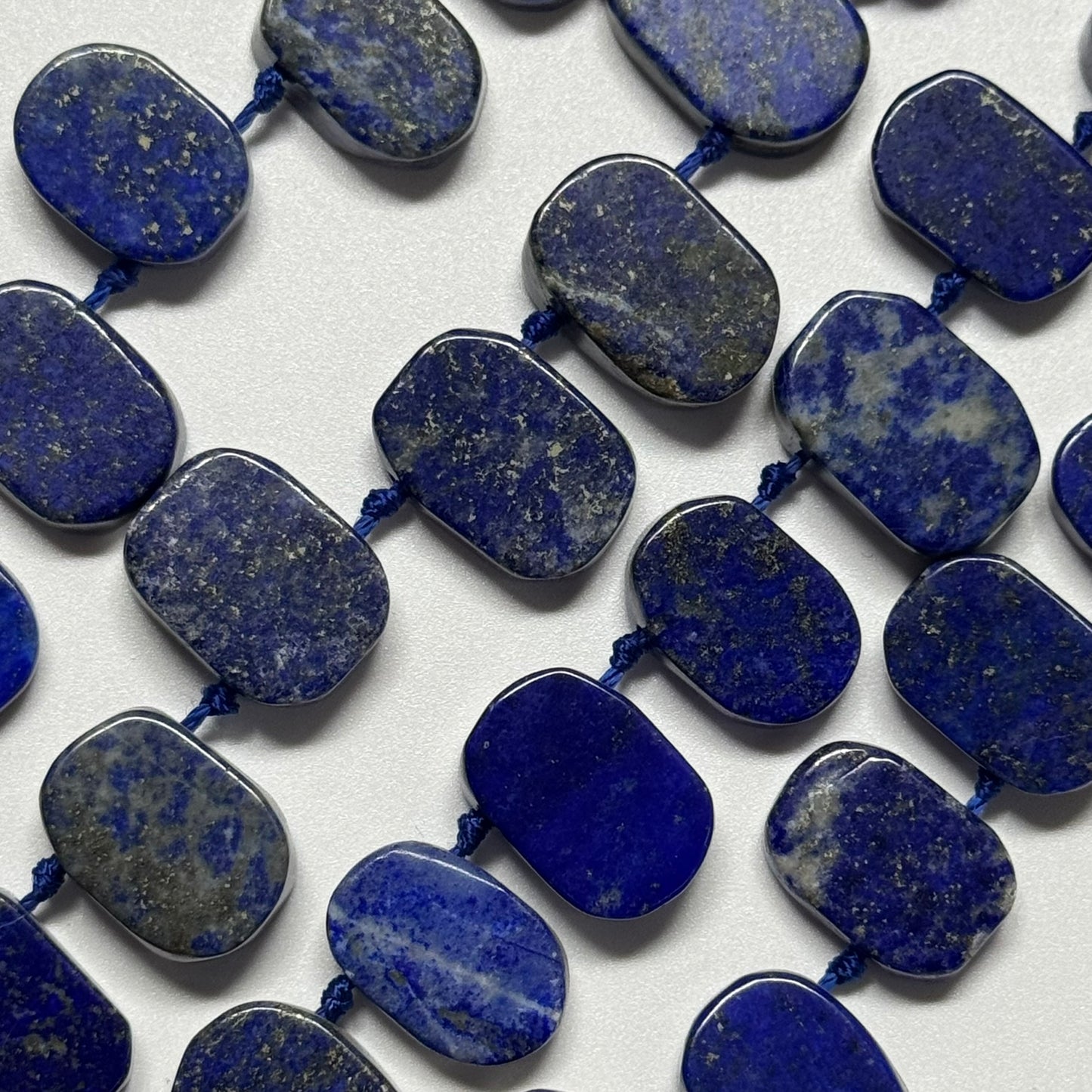 Lapis Lazuli Side Drill Freeform Natural Navy Blue Gemstone Beads (AB Quality)