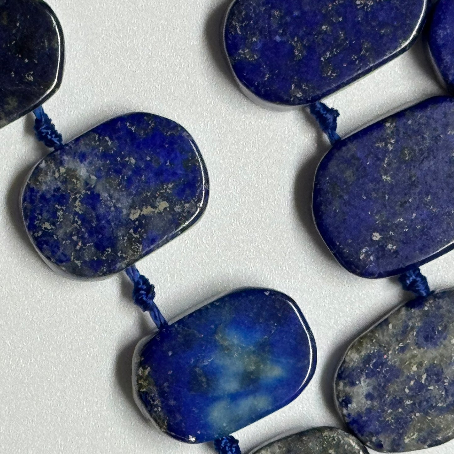 Lapis Lazuli Side Drill Freeform Natural Navy Blue Gemstone Beads (AB Quality)