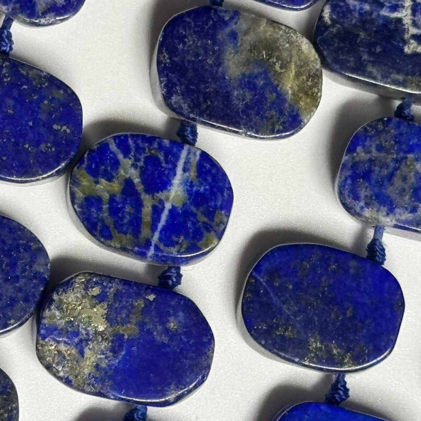 Lapis Lazuli Side Drill Freeform Natural Navy Blue Gemstone Beads (AB Quality)