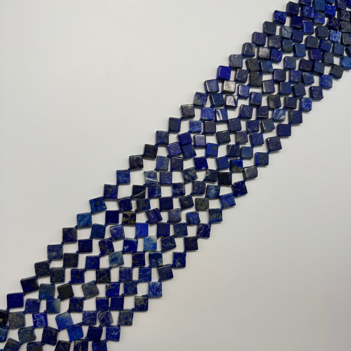 Lapis Lazuli Diamond-Cut Natural Navy Blue Gemstone Beads (A Quality)