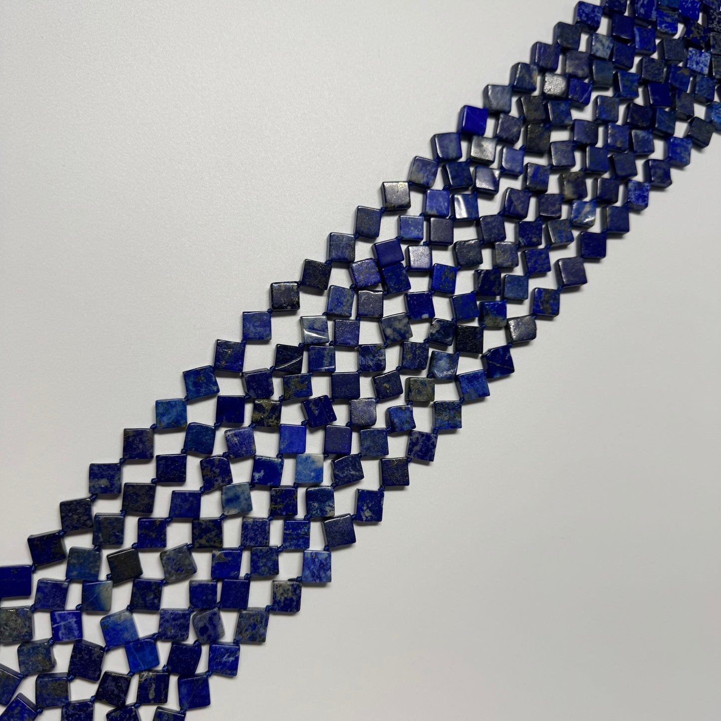 Lapis Lazuli Diamond-Cut Natural Navy Blue Gemstone Beads (A Quality)