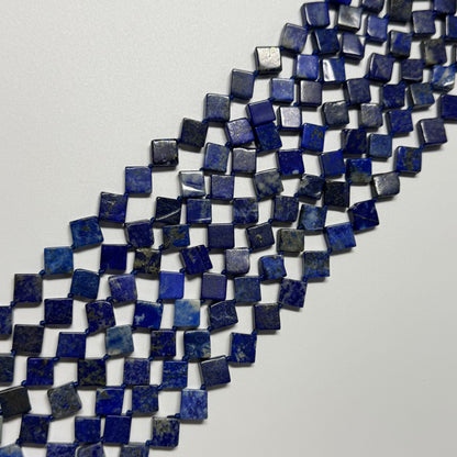 Lapis Lazuli Diamond-Cut Natural Navy Blue Gemstone Beads (A Quality)