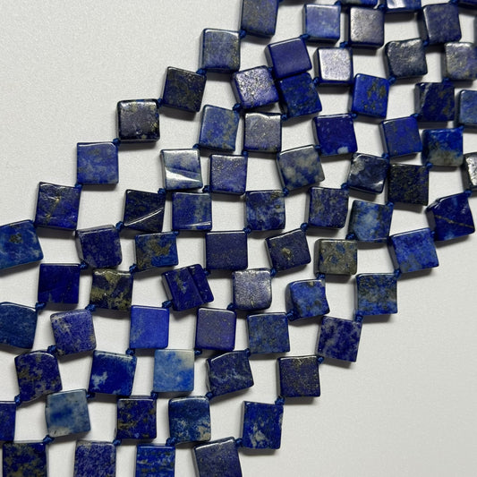 Lapis Lazuli Diamond-Cut Natural Navy Blue Gemstone Beads (A Quality)