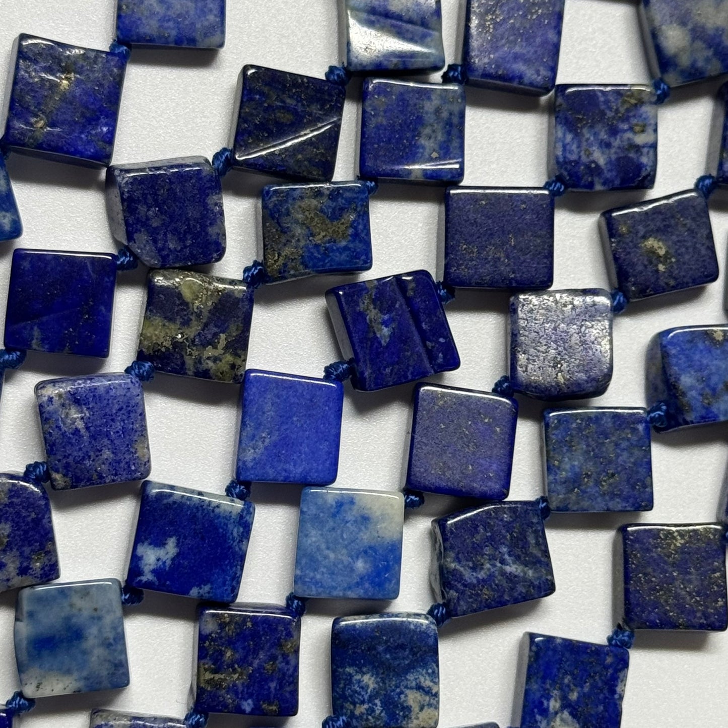 Lapis Lazuli Diamond-Cut Natural Navy Blue Gemstone Beads (A Quality)
