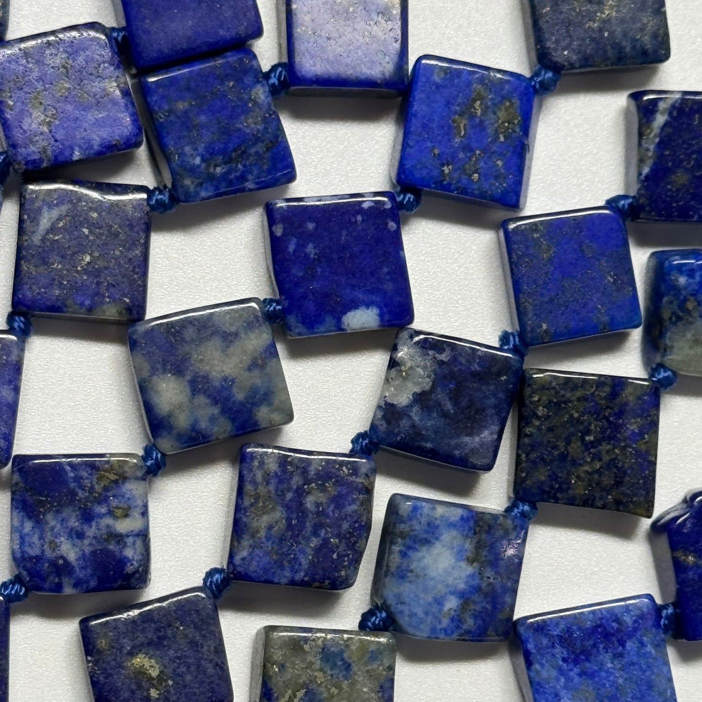Lapis Lazuli Diamond-Cut Natural Navy Blue Gemstone Beads (A Quality)