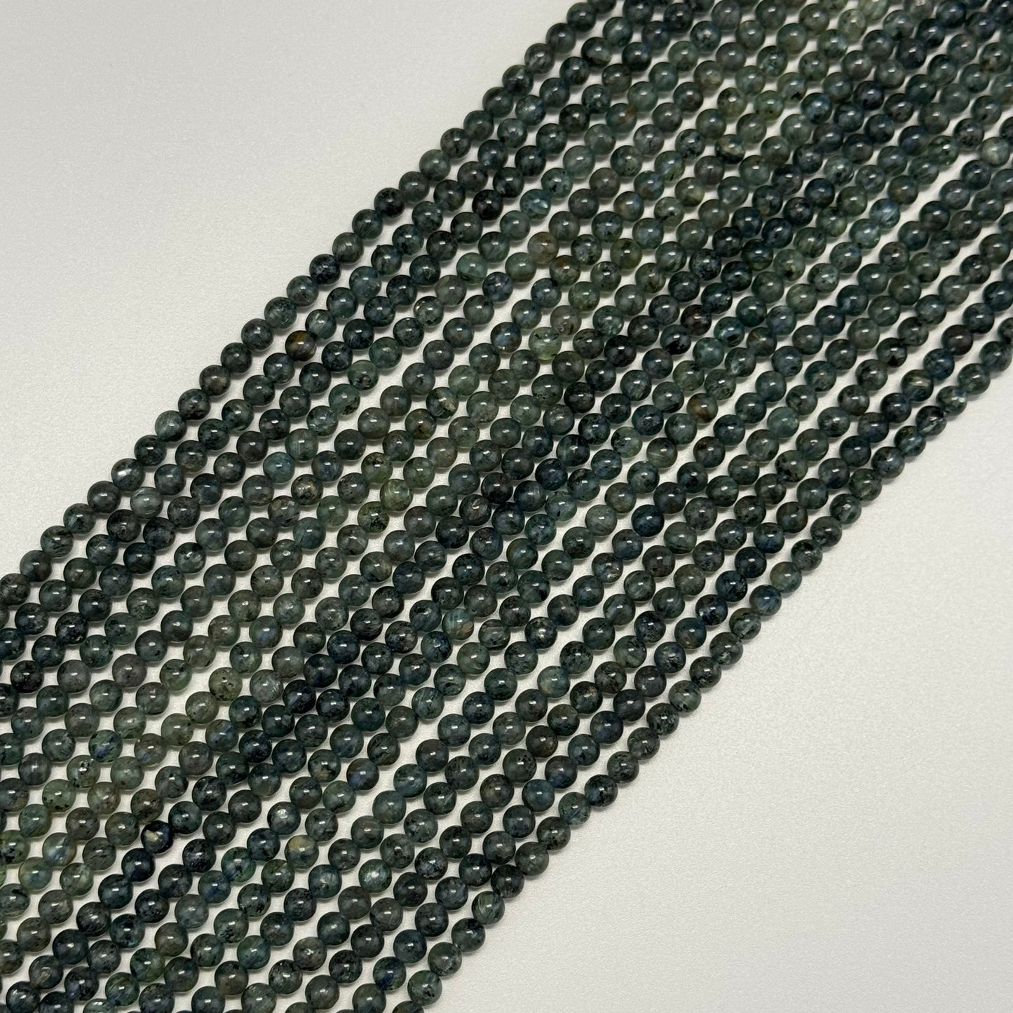 Kyanite Polished Round Gemstone Beads - (AAA Quality)