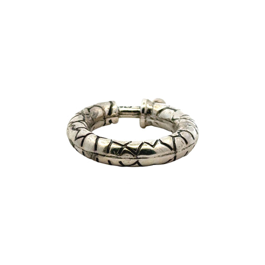 925 Sterling Silver Dragon Skin Clasp