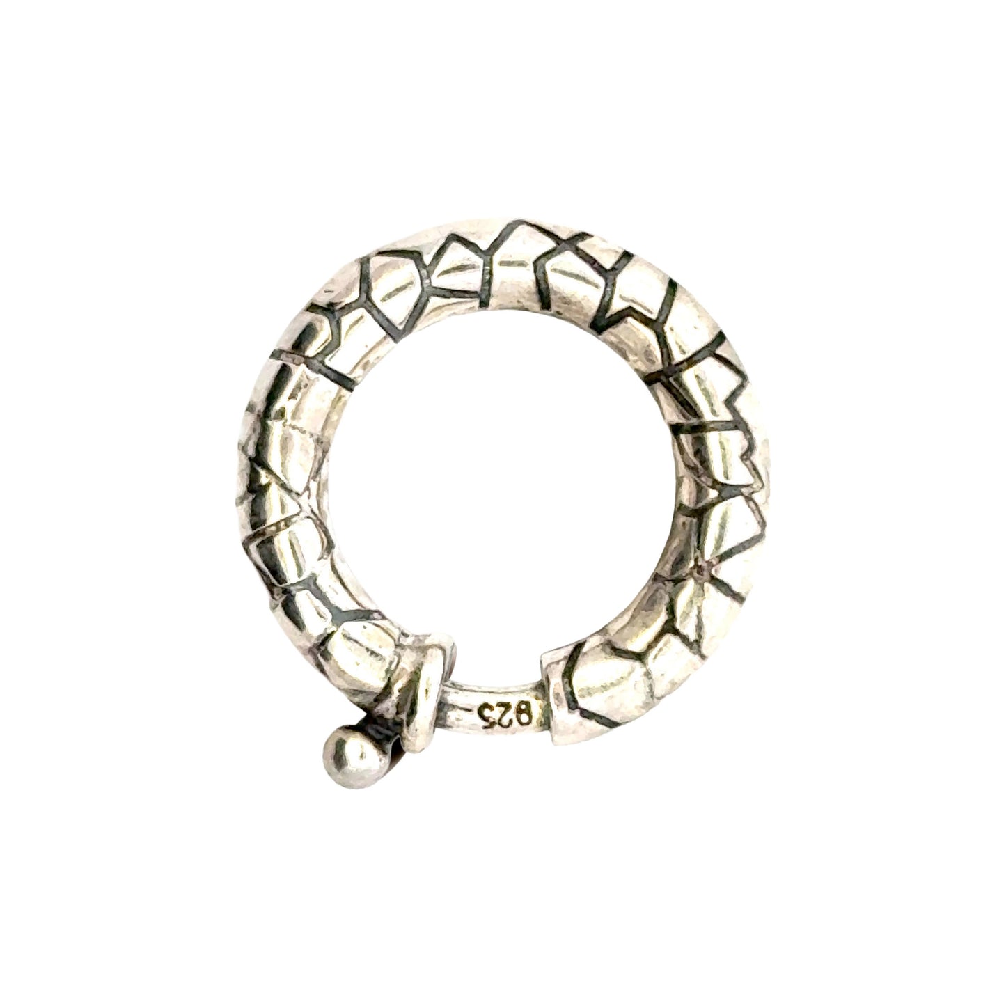 925 Sterling Silver Dragon Skin Clasp