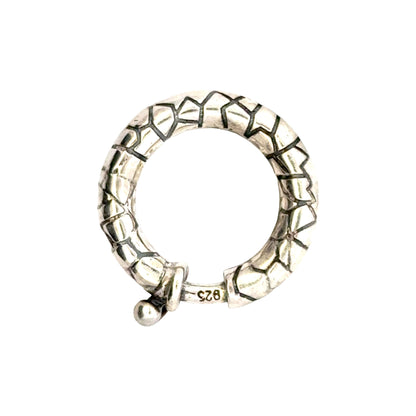 925 Sterling Silver Dragon Skin Clasp