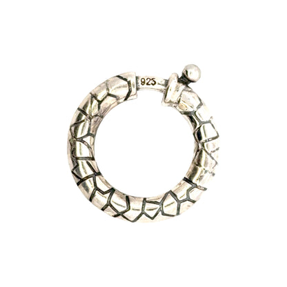 925 Sterling Silver Dragon Skin Clasp