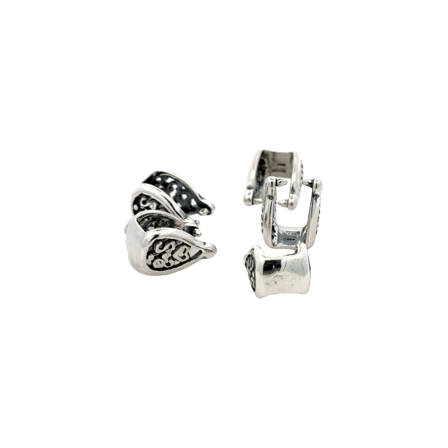 925 Sterling Silver Pinch Bail