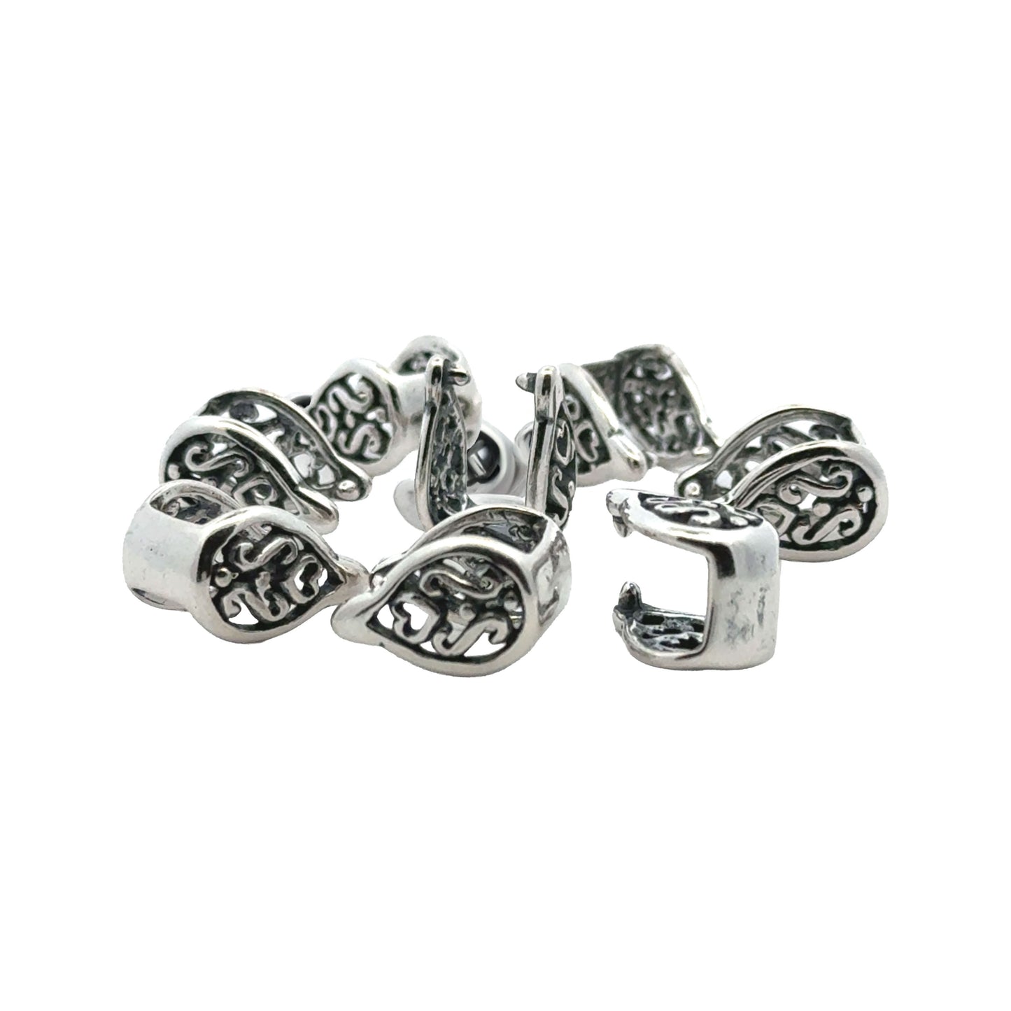925 Sterling Silver Pinch Bail