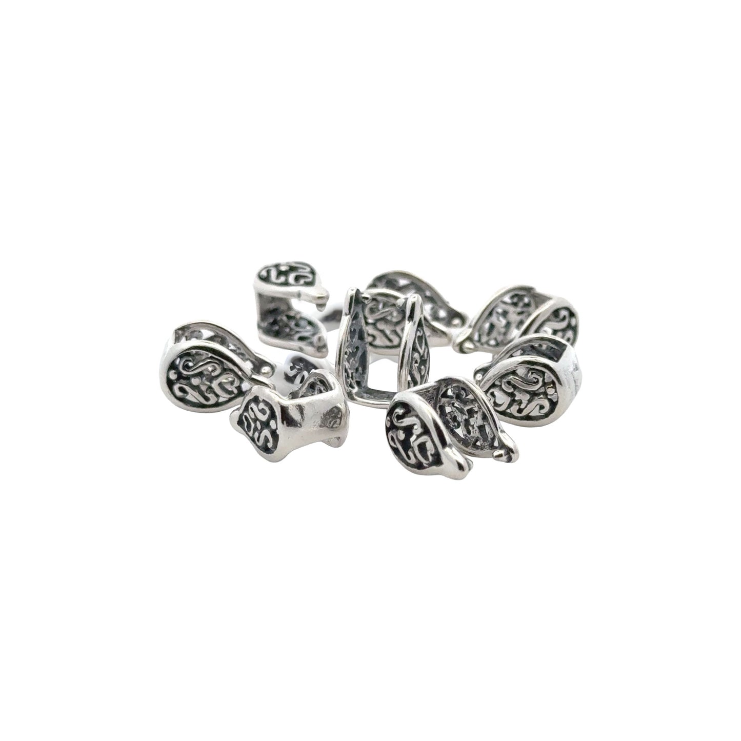 925 Sterling Silver Pinch Bail