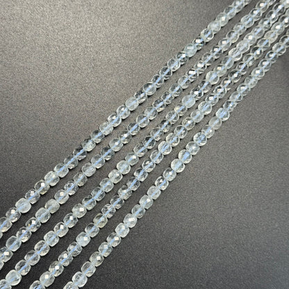 Topaz Faceted Square Beads