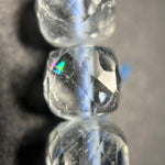 Topaz Faceted Square Beads