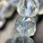 Topaz Faceted Square Beads