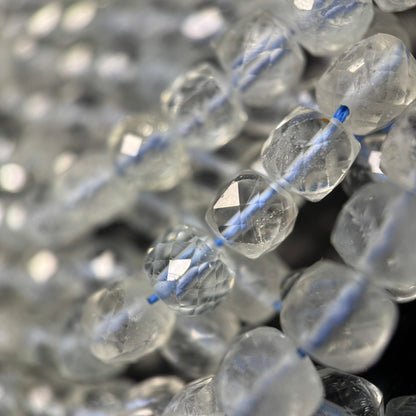 Topaz Faceted Square Beads
