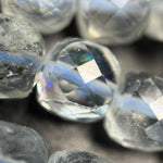 Topaz Faceted Square Beads