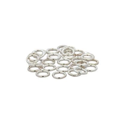 925 Sterling Silver Pack of 20 Close Jump Rings