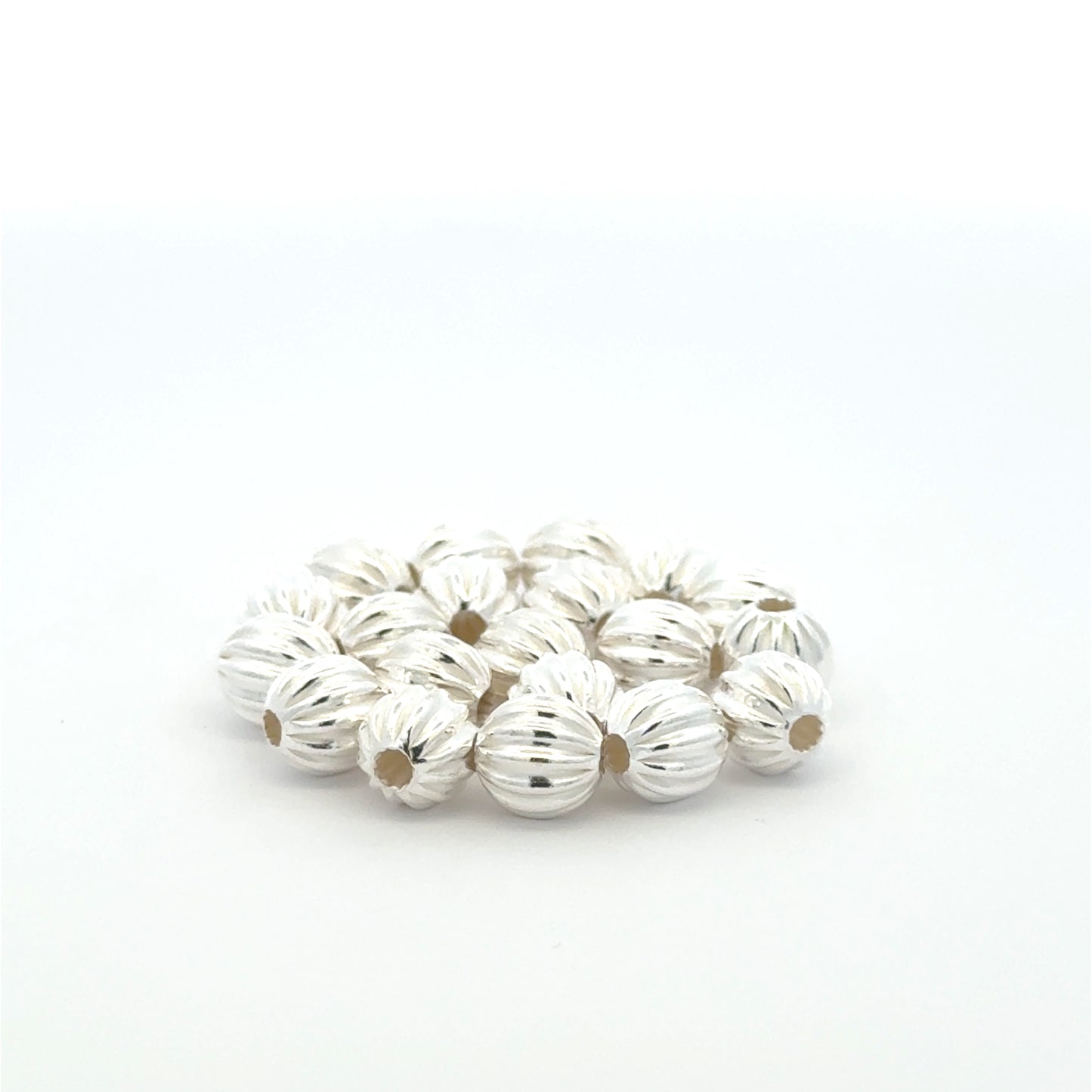 Sterling Silver Pumpkin Beads