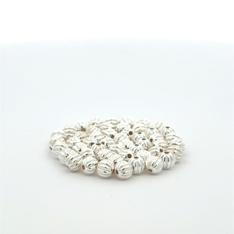 Sterling Silver Pumpkin Beads