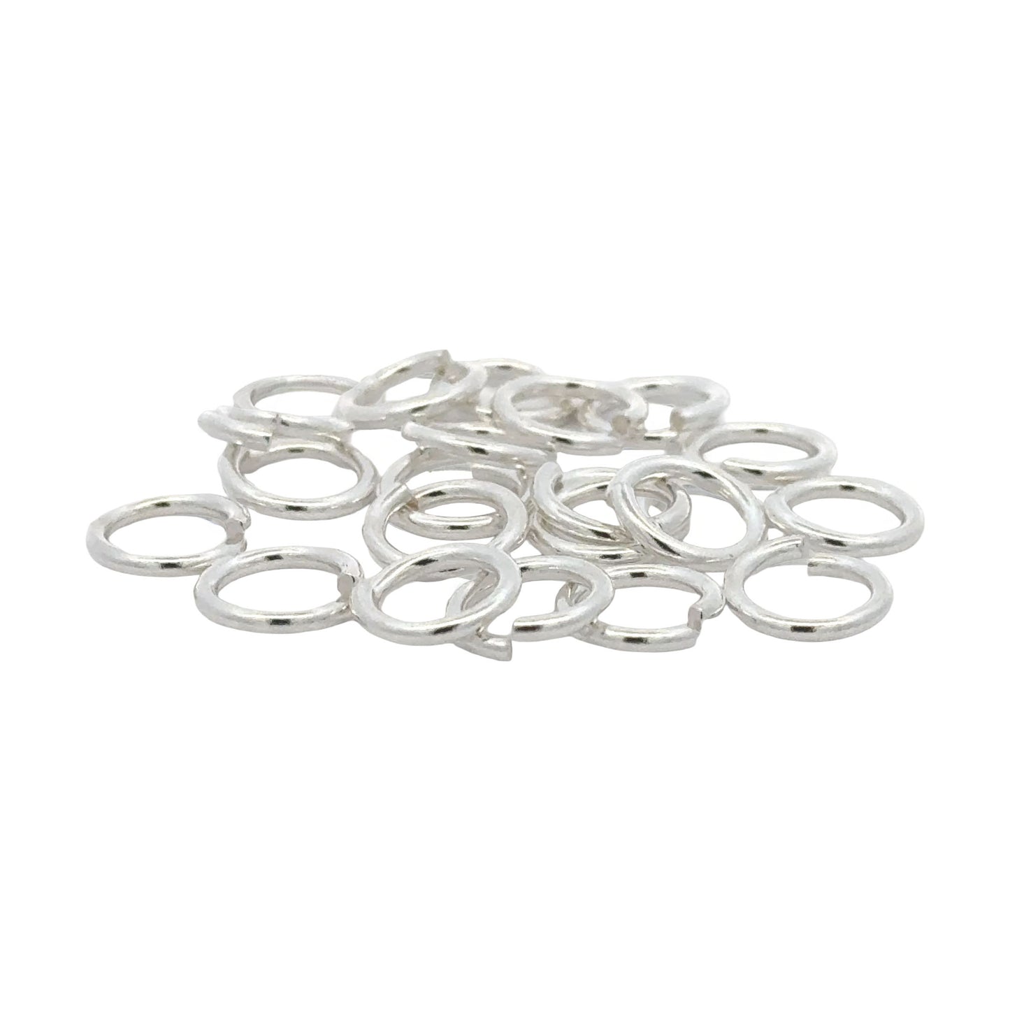 925 Sterling Silver Pack of 20 Open Jump Rings