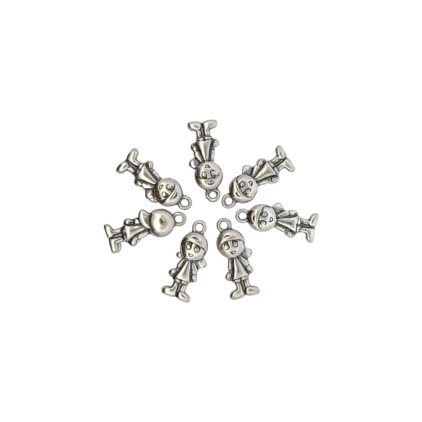 925 Sterling Silver Girl & Boy Charms