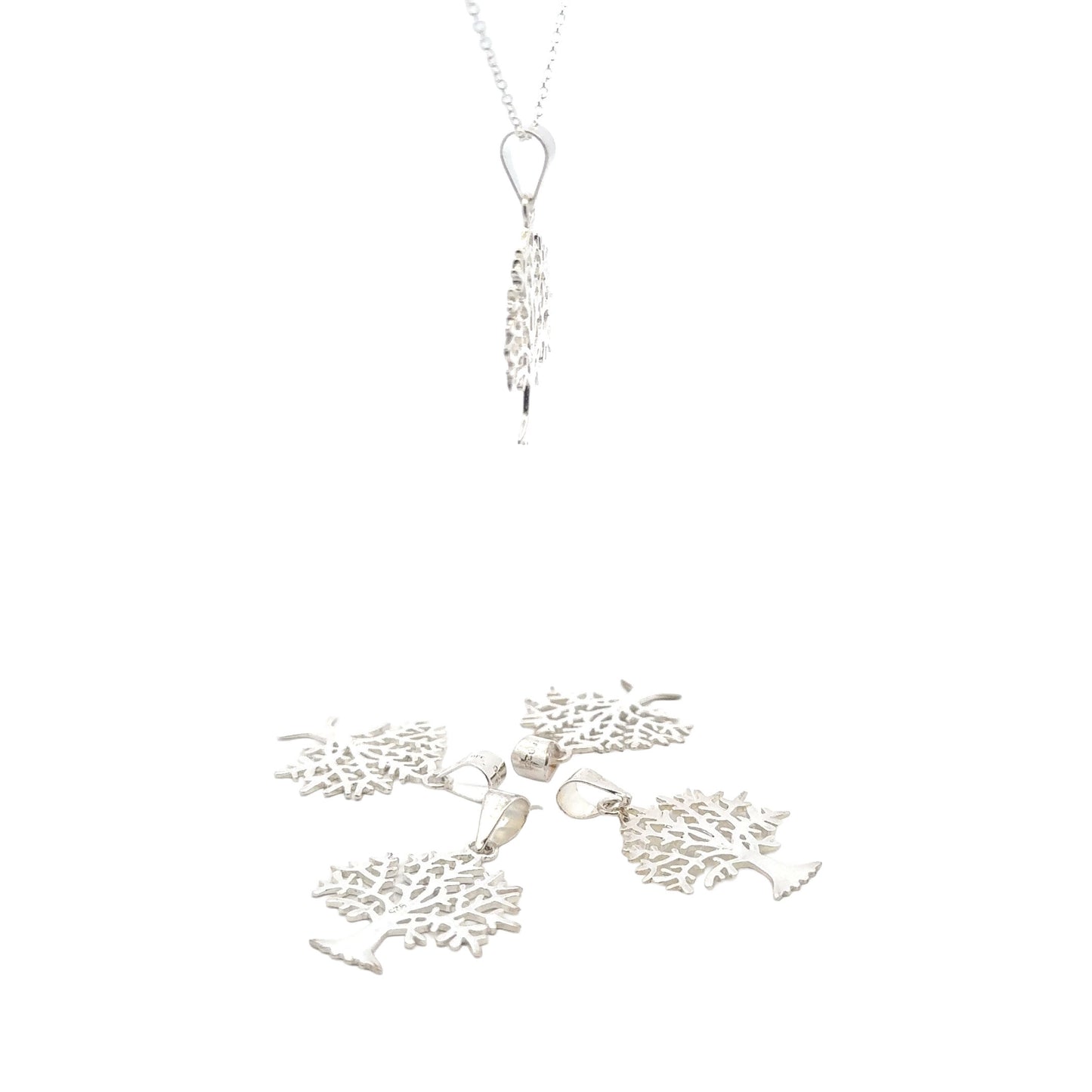 925 Sterling Silver Tree Charm (Pendant)