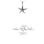 925 Sterling Silver Japanese Starfish Charm (Pendant)