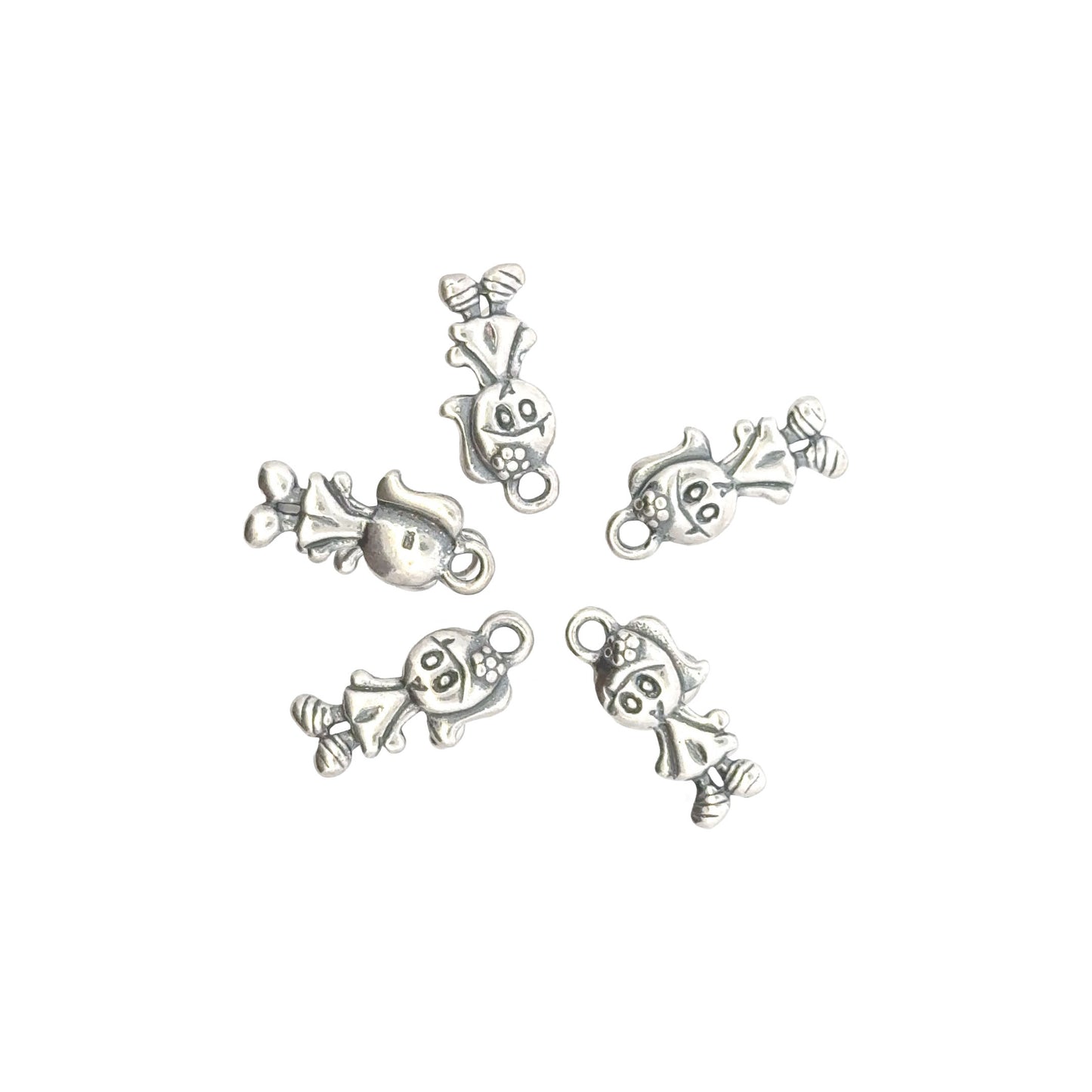 925 Sterling Silver Girl & Boy Charms