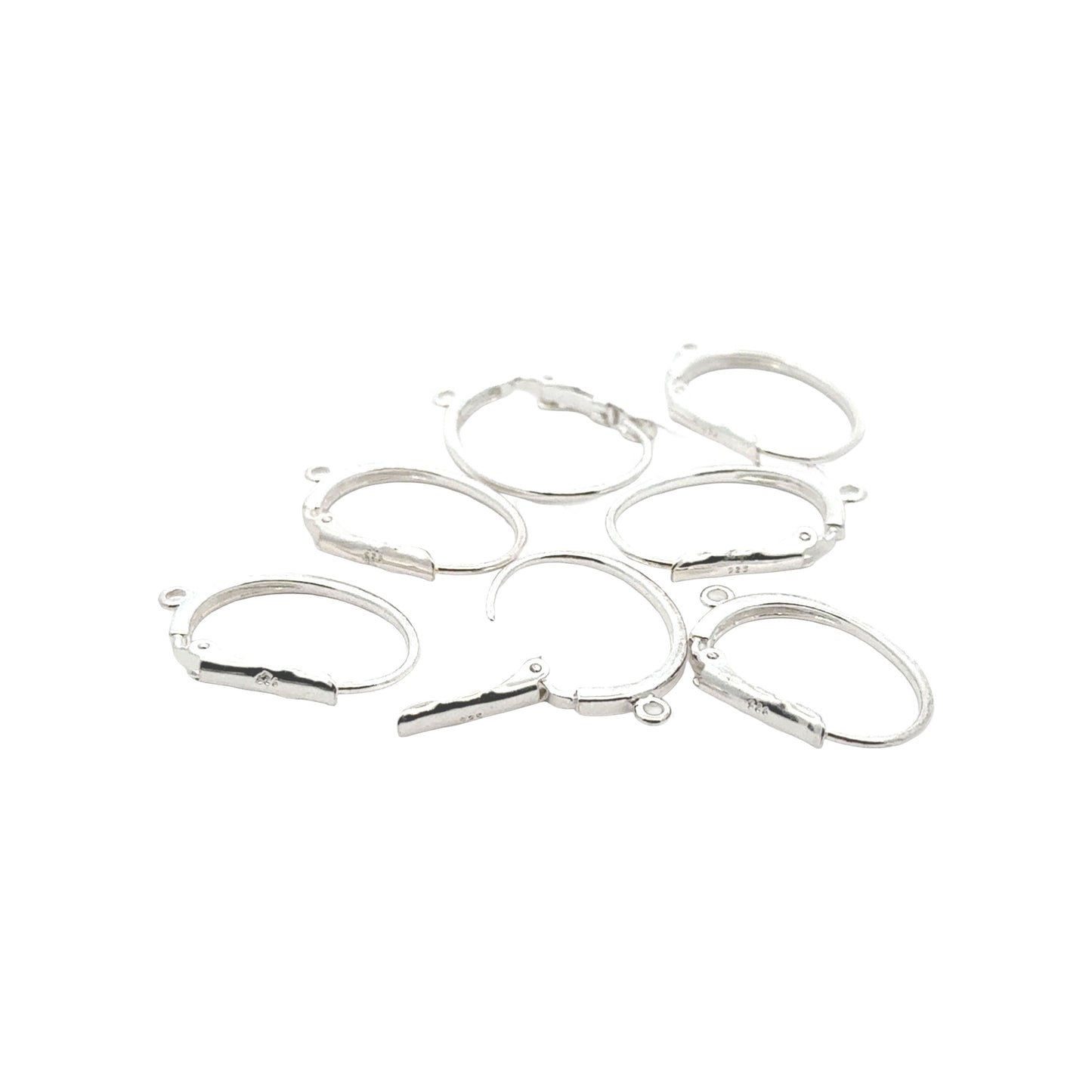 925 Sterling Silver Pair of Lever Back Earrings