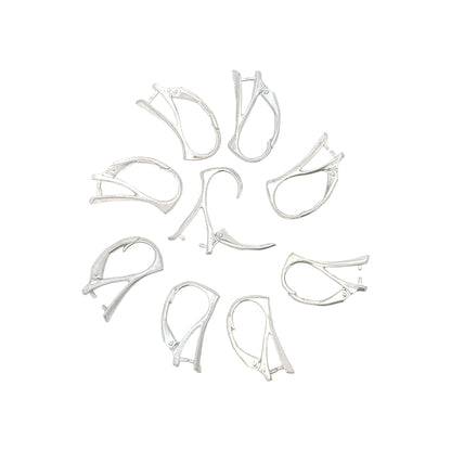 925 Sterling Silver Pack of 4 Pinch Bail Lever Back Earrings
