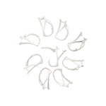 925 Sterling Silver Pack of 4 Pinch Bail Lever Back Earrings