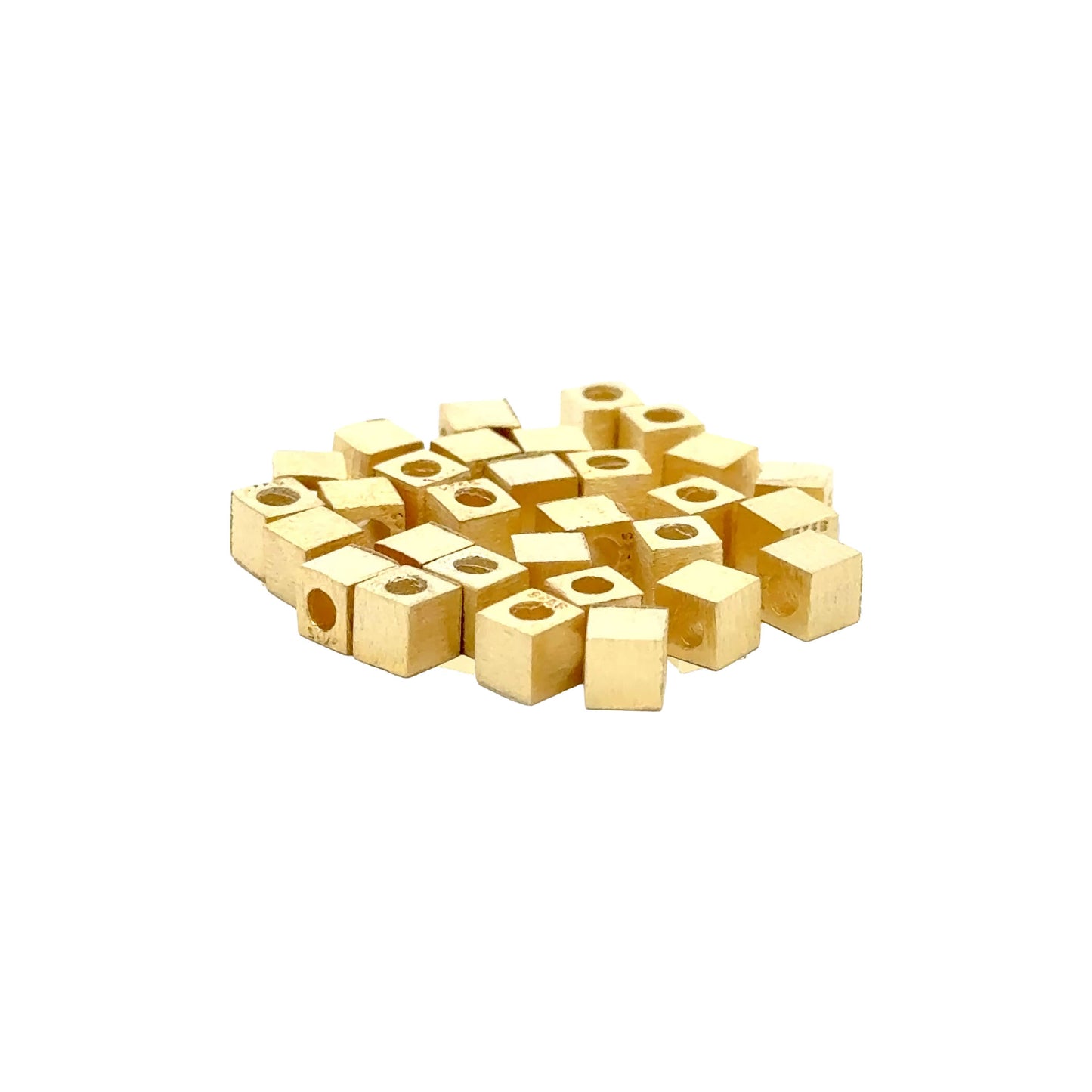 925 Sterling Silver Pack of 5 Square Bead