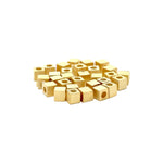 925 Sterling Silver Pack of 5 Square Bead
