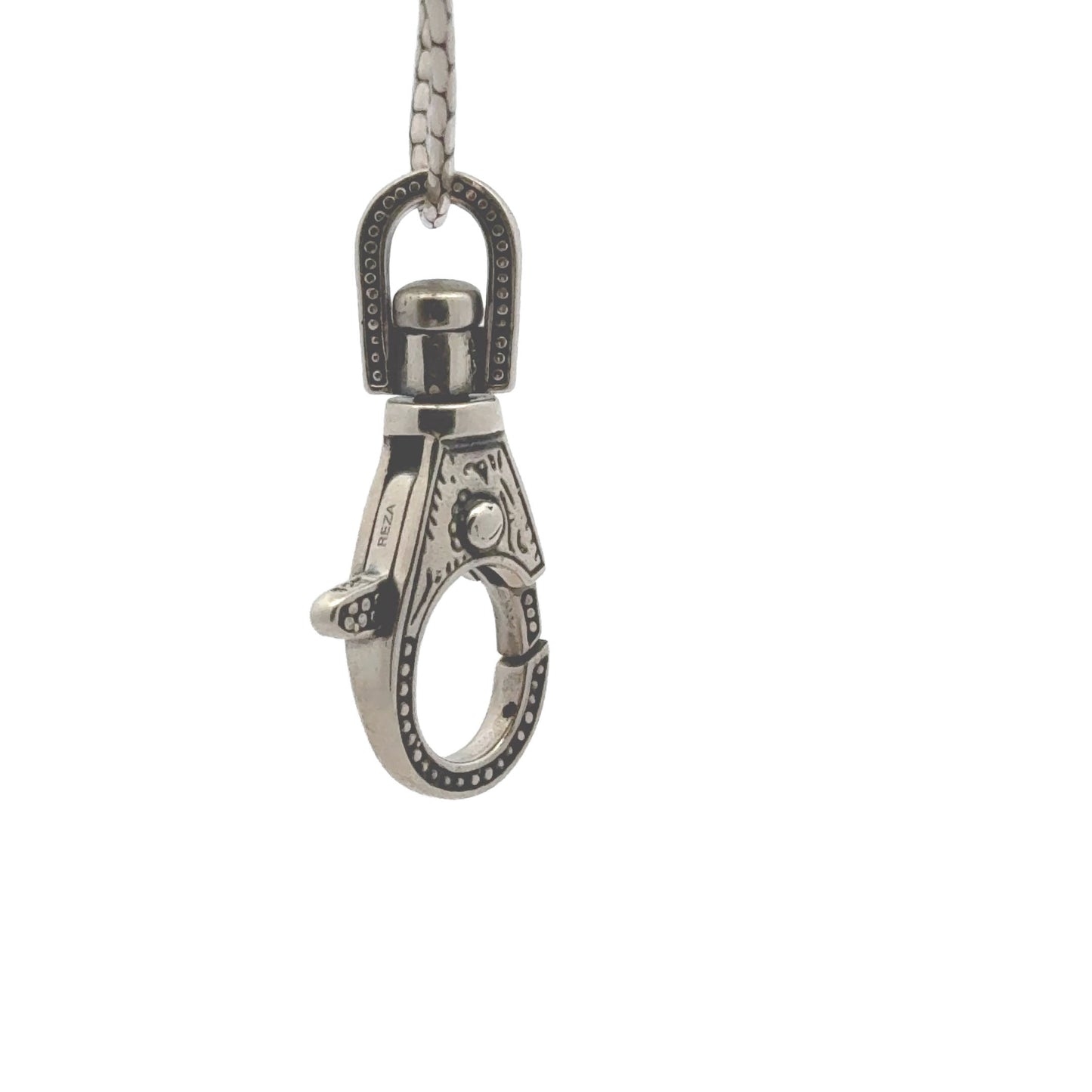 925 Sterling Silver Swivel Carved Lobster Clasp