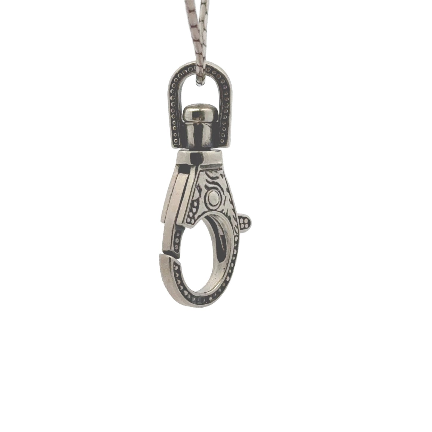 925 Sterling Silver Swivel Carved Lobster Clasp