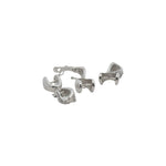 925 Sterling Silver Movable Pinch Bail with CZ