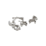 925 Sterling Silver Movable Pinch Bail with CZ