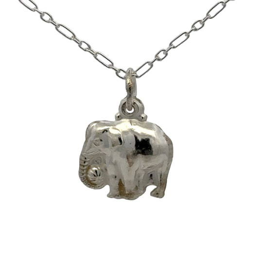925 Sterling Silver Elephant Charm with Tinkle Sound