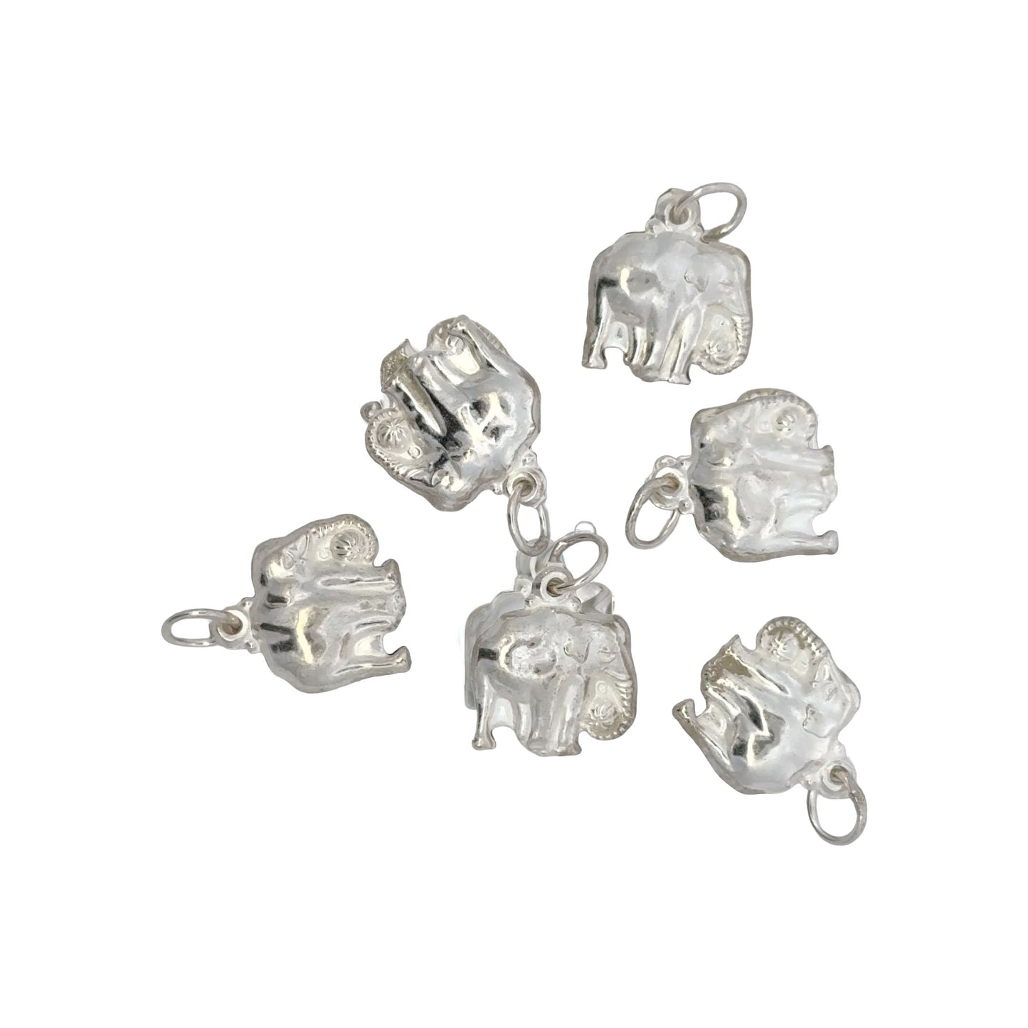 925 Sterling Silver Elephant Charm with Tinkle Sound