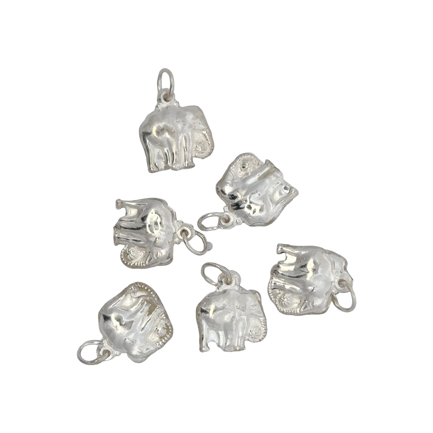 925 Sterling Silver Elephant Charm with Tinkle Sound