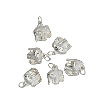925 Sterling Silver Elephant Charm with Tinkle Sound