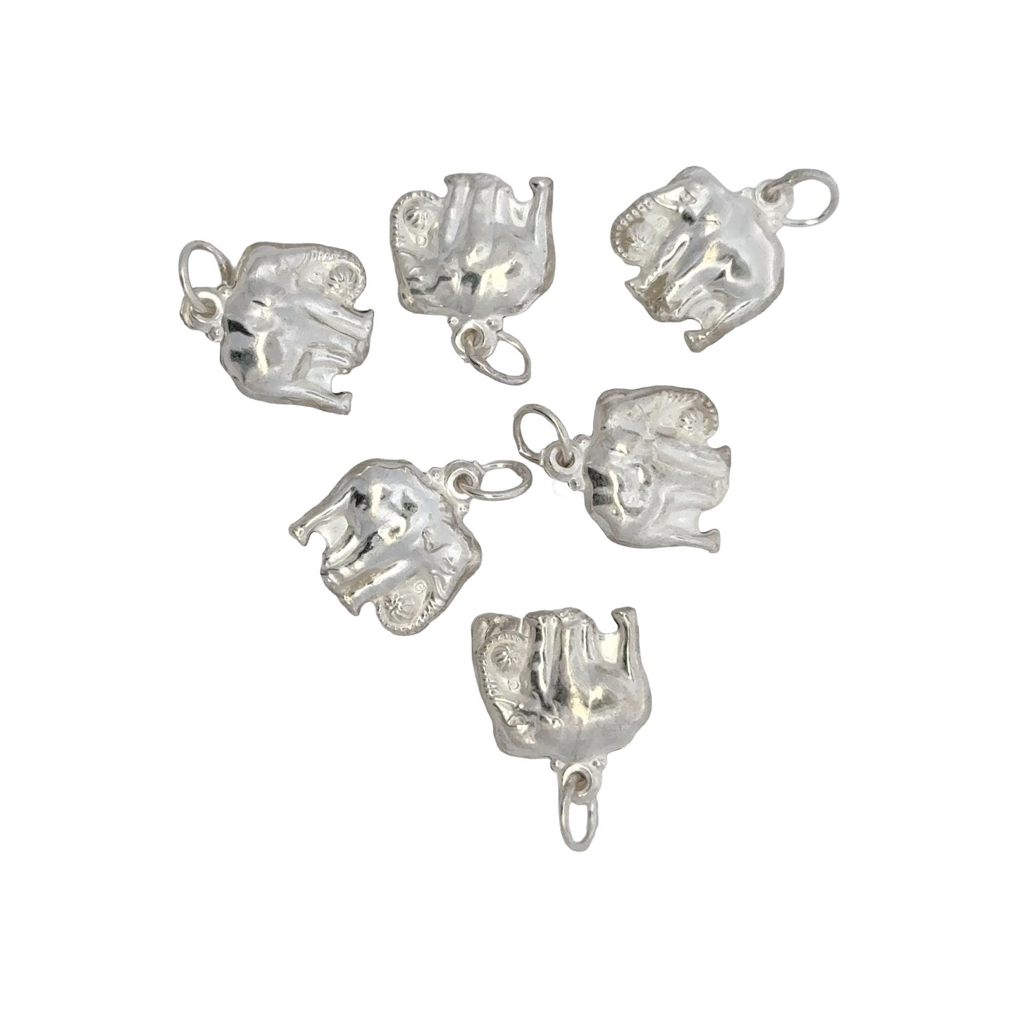 925 Sterling Silver Elephant Charm with Tinkle Sound