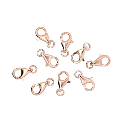 925 Sterling Silver Pack of 5 Pearl Shaped Lobster Clasp